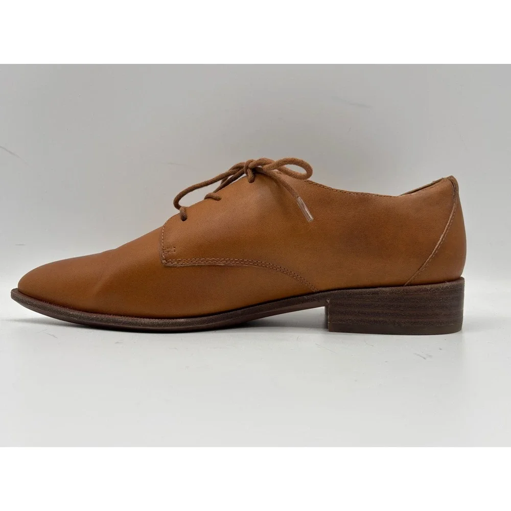 Madewell Men's Cognac Leather Derby Oxford Lace-Up Shoes Leather Size 9